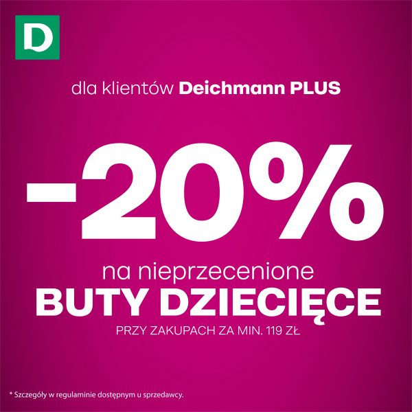 Promocja -20% w Deichmann