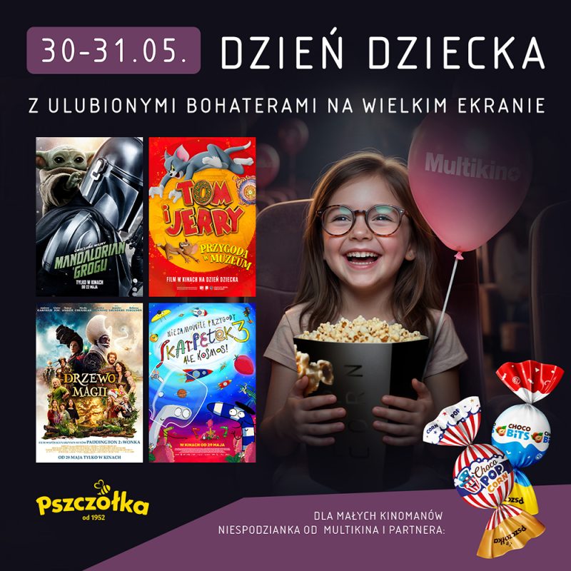 Plakat z filmami w Multikinie