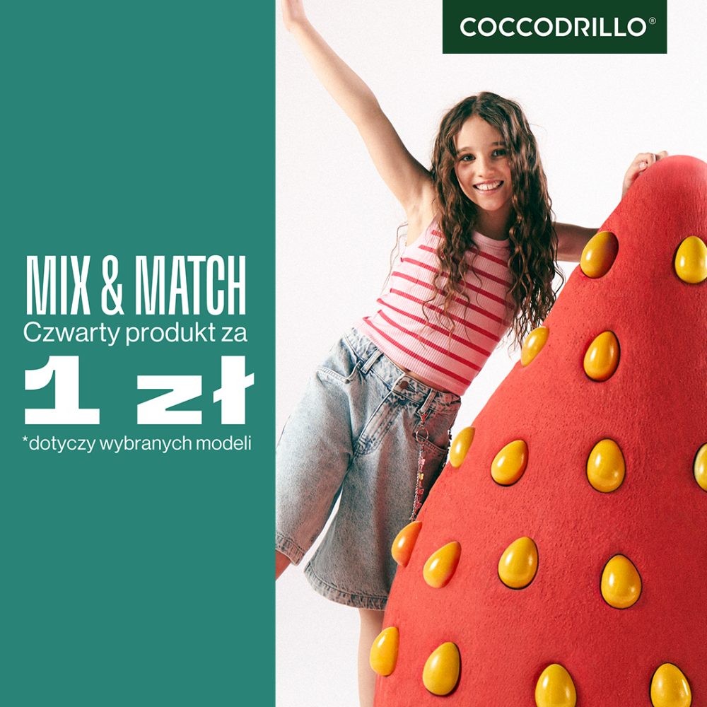 Plakat z promocyjna oferta Coccodrillo