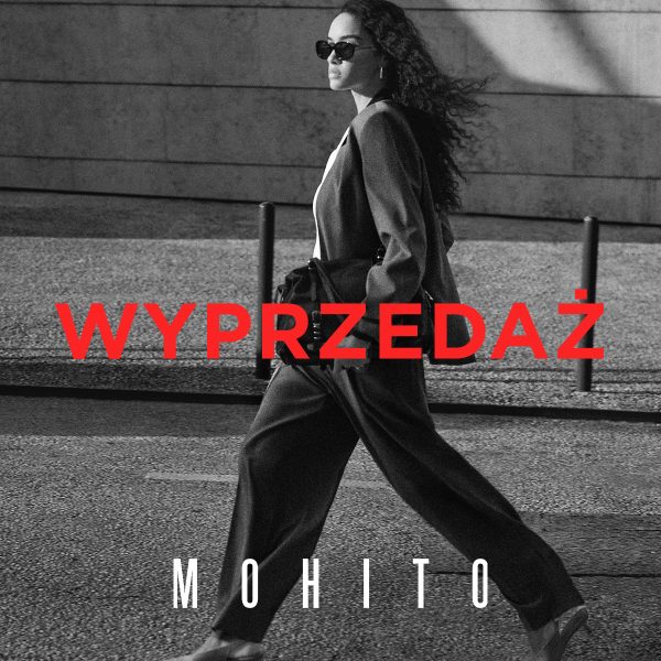 Grafika z modelką w kolekcji z Mohito