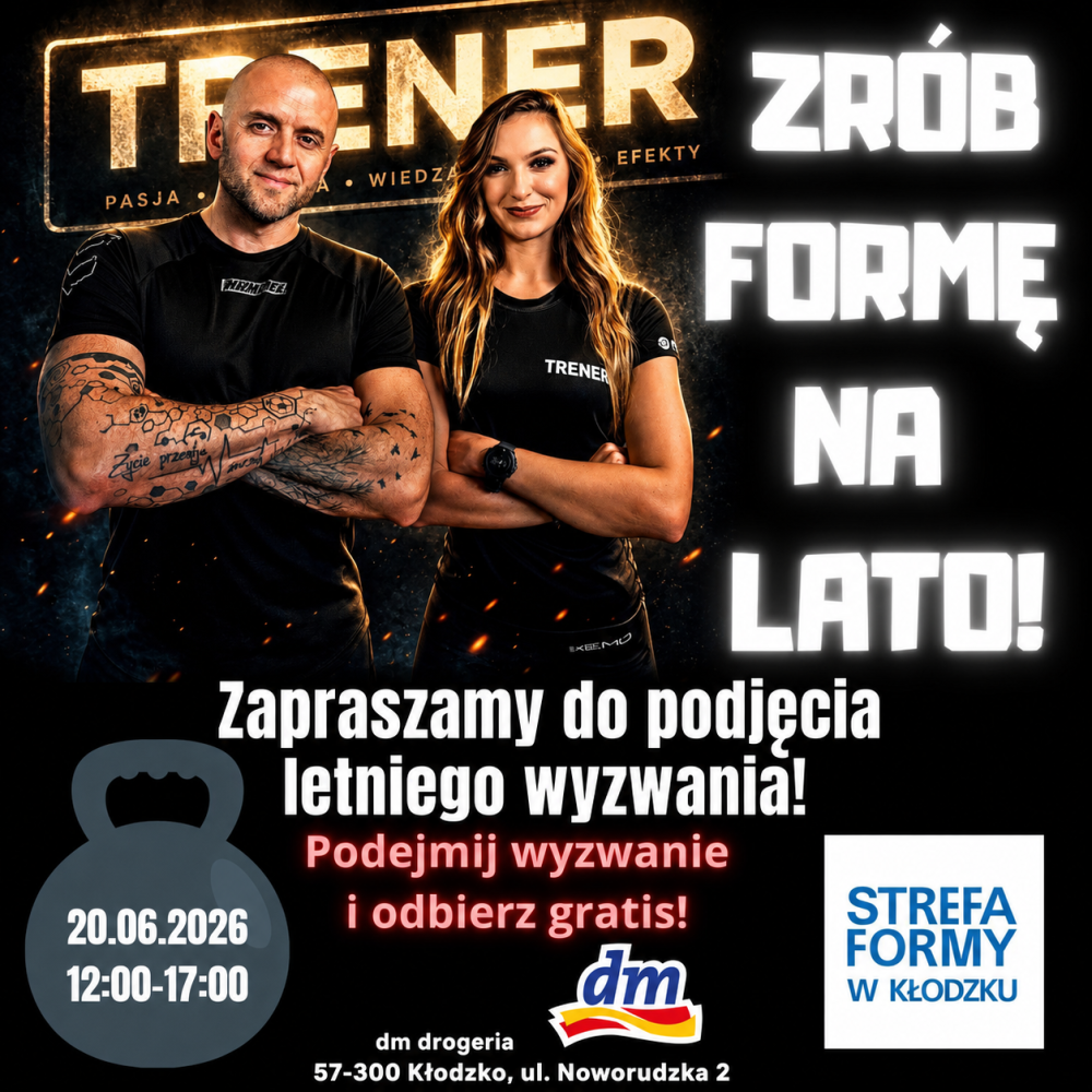 Trenerzy promujący event w drogerii dm