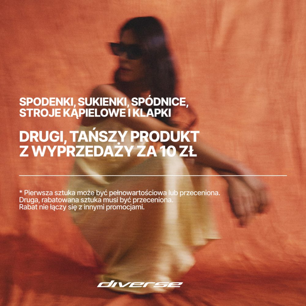 Modelka na grafice promocyjnej w Diverse
