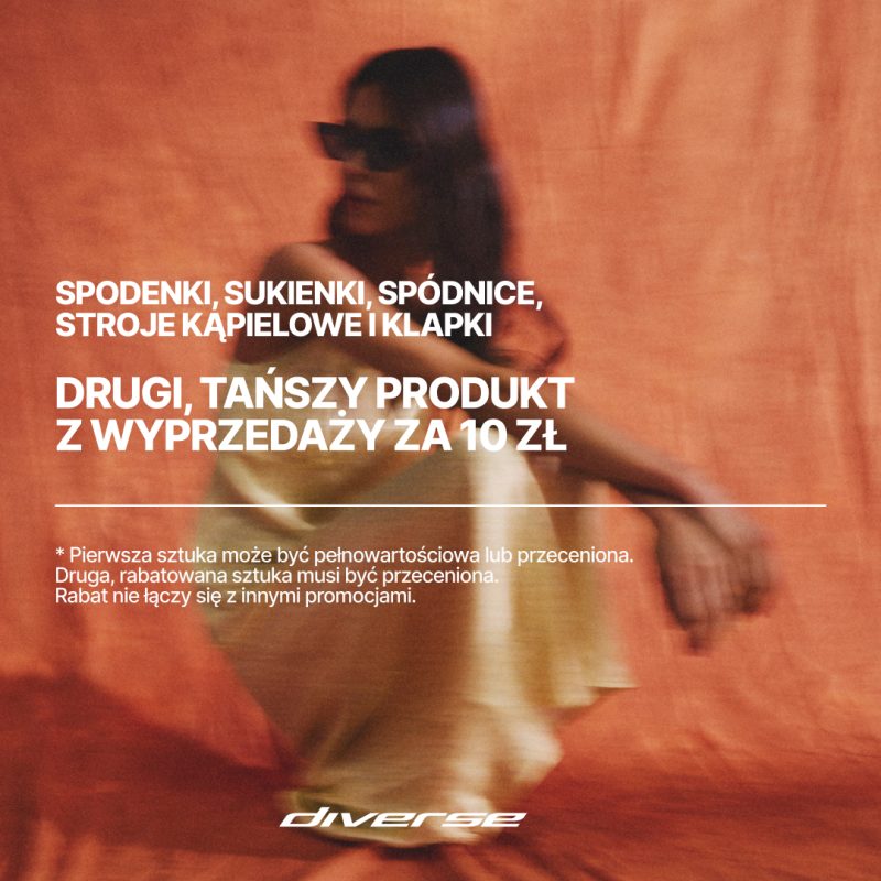 Modelka na grafice promocyjnej w Diverse