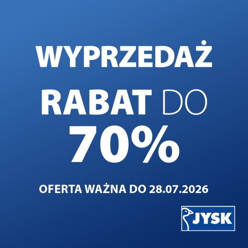 Grafika z nową ofertą w Jysk