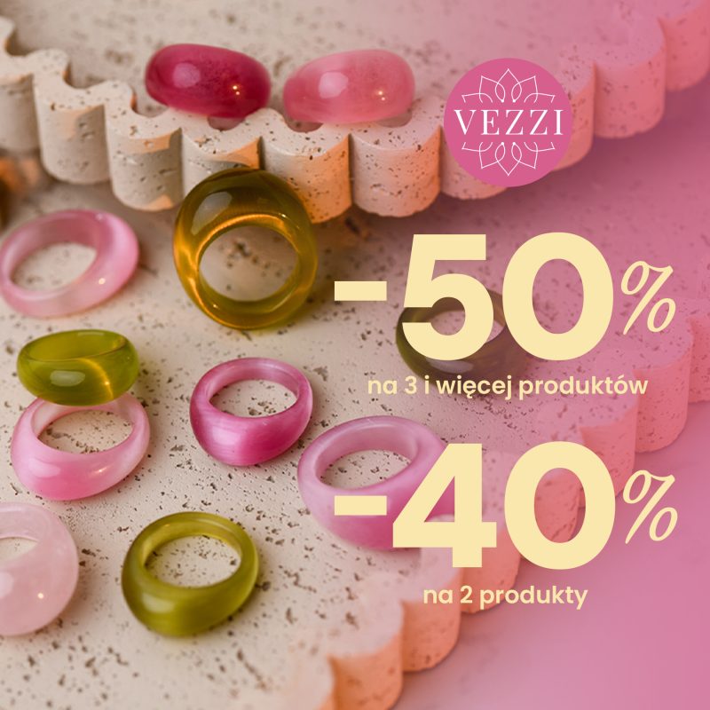 Grafika z biżuterią marki VEZZI