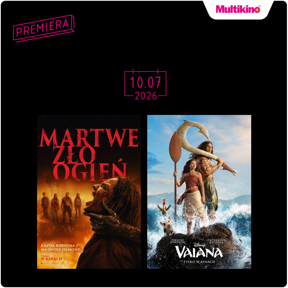Plakat z premierami w Multikinie