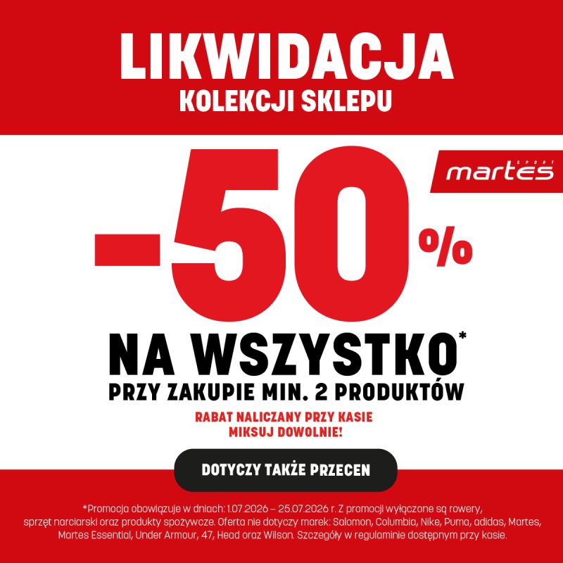 Promocja w sklepach Martes Sport