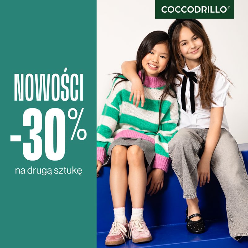 Grafika - dziewczynki w ubraniach z Coccodrillo