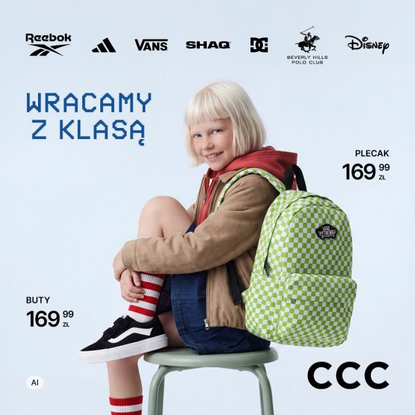 Grafika z promocją powrót do szkoły w CCC