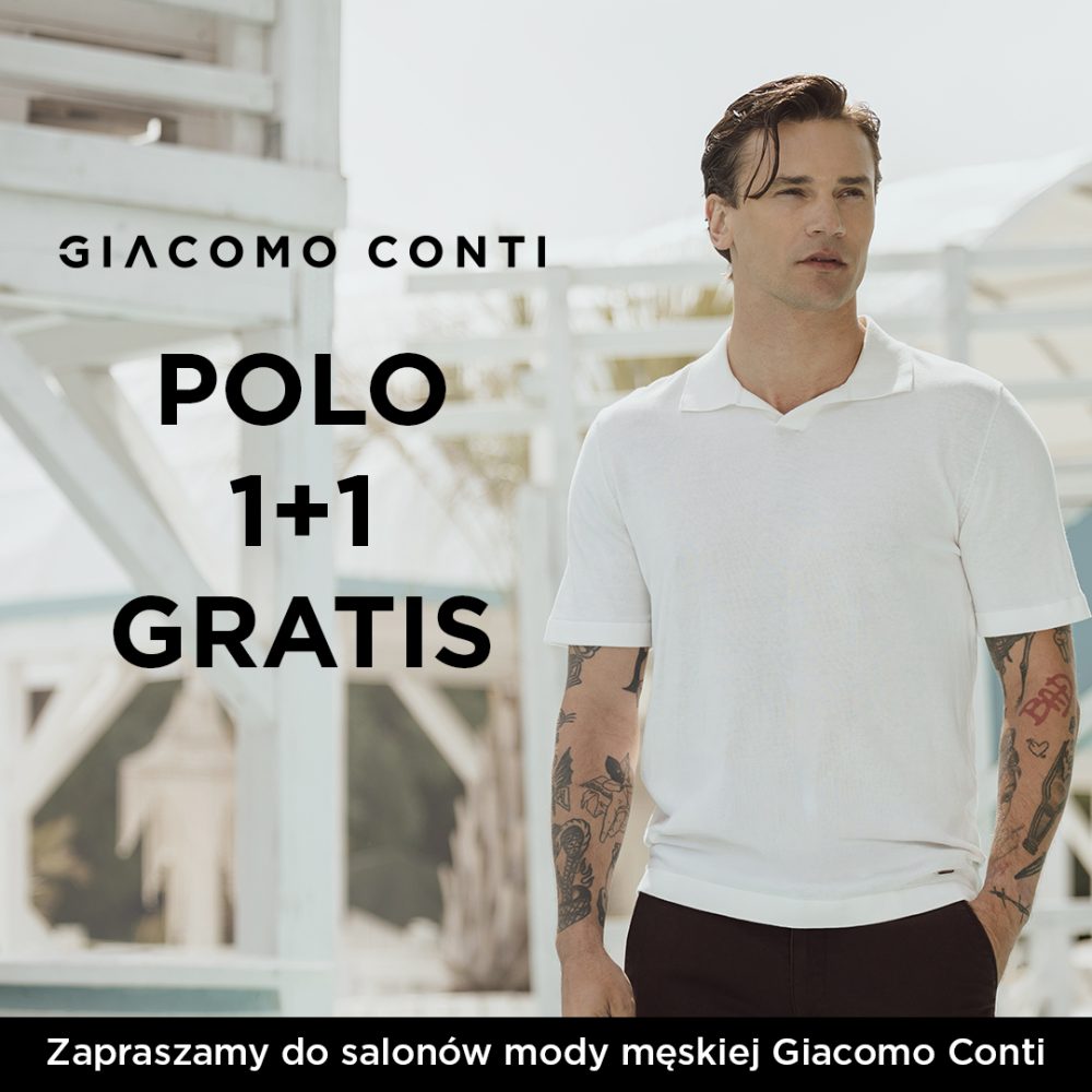 Model w polo z Giacomo Conti