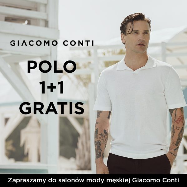 Model w polo z Giacomo Conti