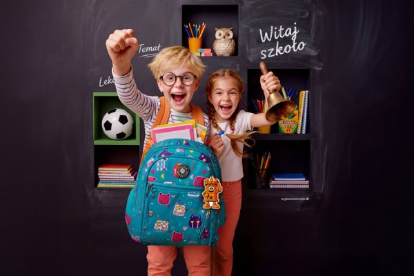 Grafika z akcji promocyjnej powrót do szkoły w Galerii Twierdza Kłodzko