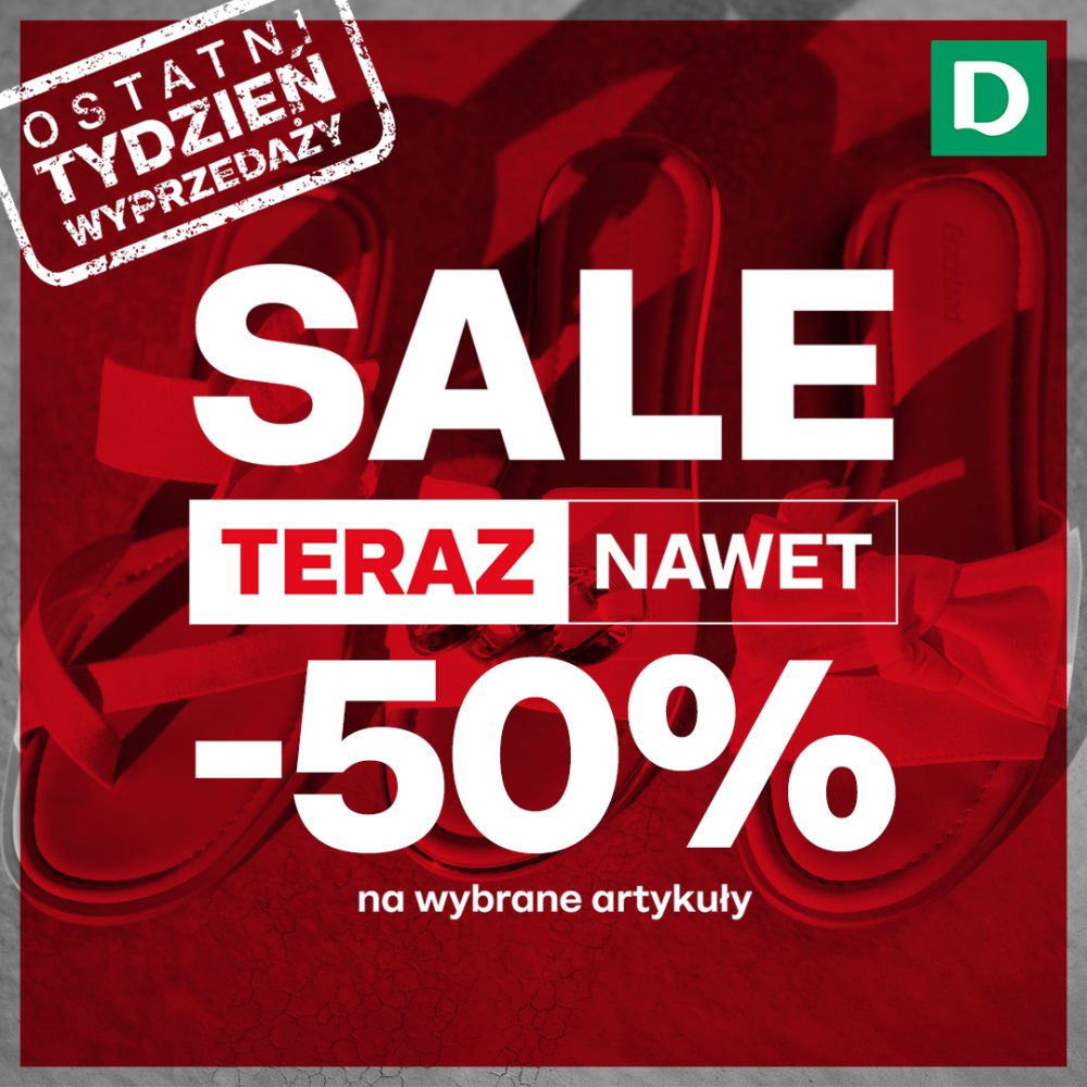 GRAFIKA Z WYPRZEDAŻĄ W DEICHMANN