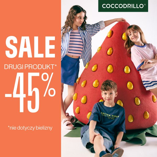 Dzieci w grafice promocyjnej Coccodrillo