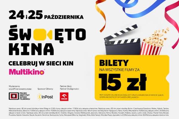 Plakat święto kina w Multikinie
