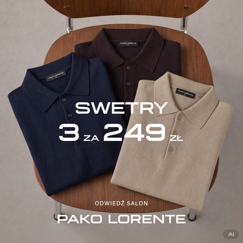 Promocja swetrów w Pako Lorente